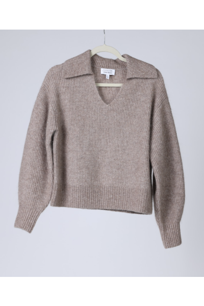 Atelier Brown Women’s V Neck Sweater